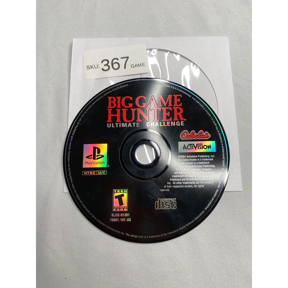 Cabela's Big Game Hunter Ultimate Challenge Sony PlayStation 1